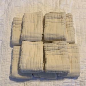Humble and BeBe prefold cloth diapers